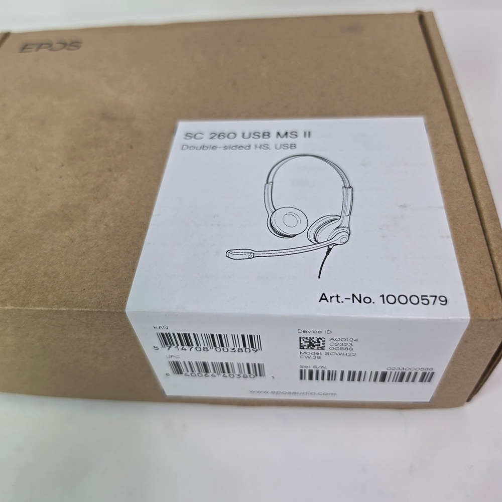 EPOS Sennheiser SC 260 USB MS II Wired Headset 1000579 Teams Double-Sided